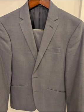 Kenneth Cole Reaction Men's Gray Two-Button Coat